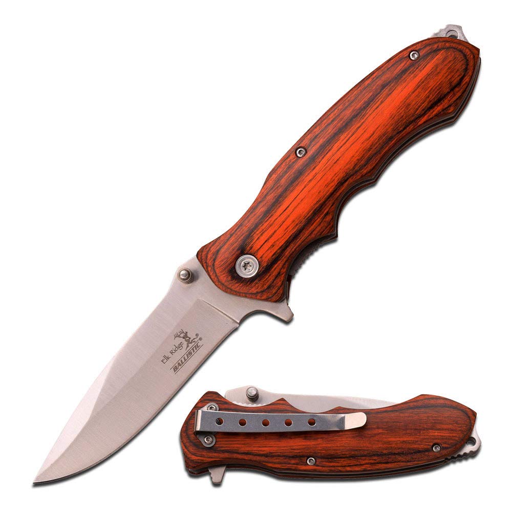 Personalized Engraved Groomsmen Knife with Crown Wooden Box - Folding Hunting Knife Gift for Men, Best Man Wedding Gift, Outdoor Camping & Survival Tool