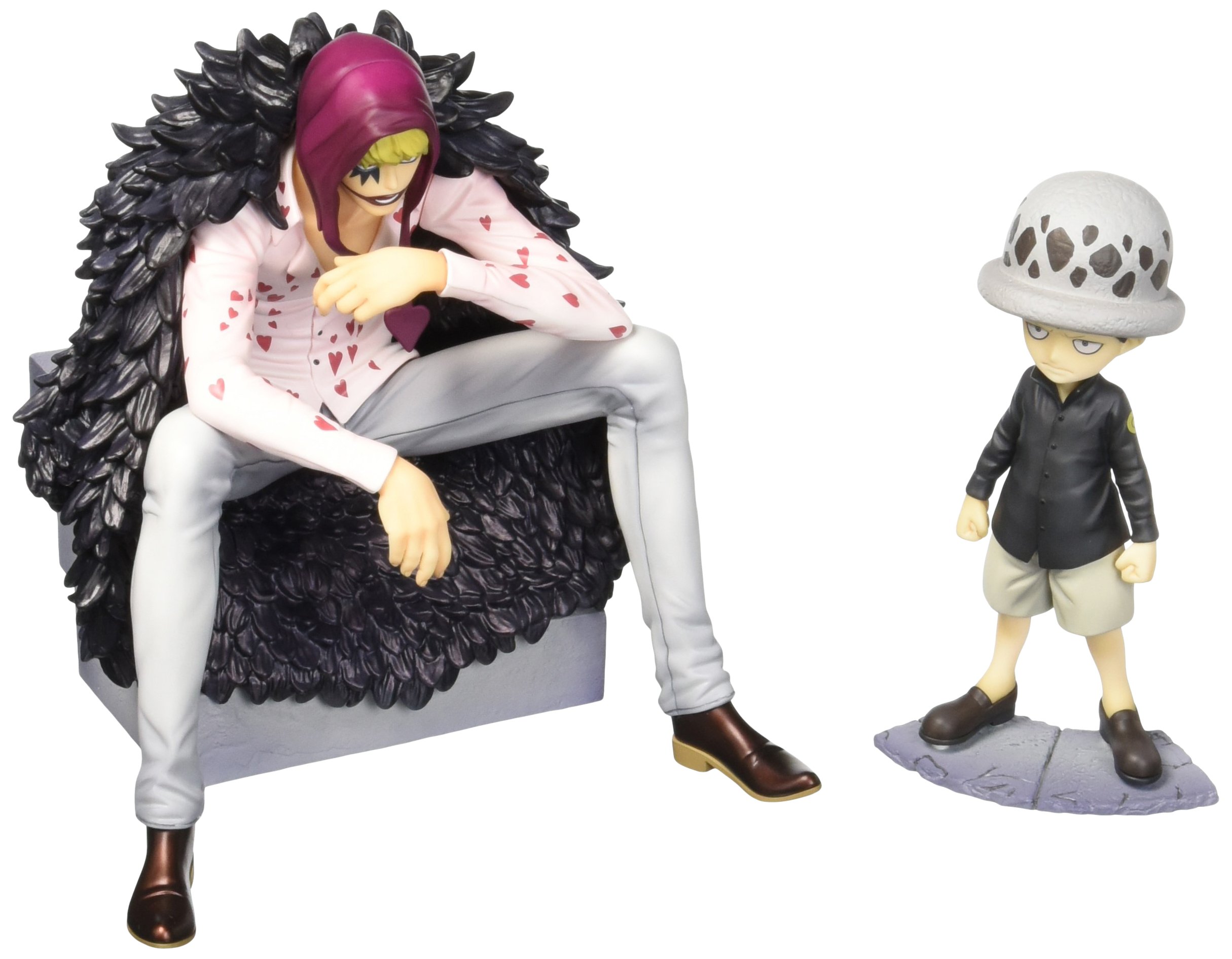 Megahouse One Piece Portrait of Pirates: Corazon & Law PVC Collectible Figure - Anime Display for Fans, Gift for Collectors, Perfect for Home & Office Decoration