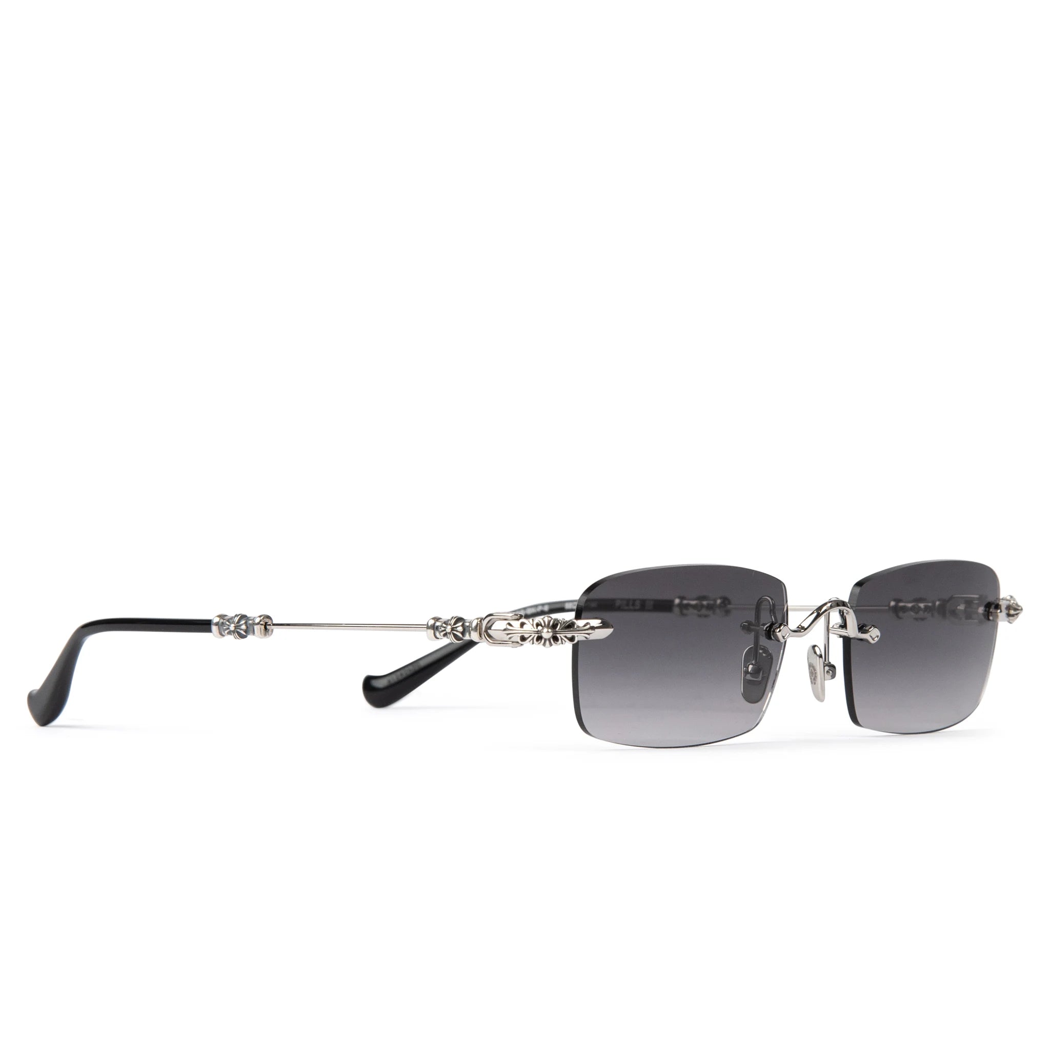 Chrome Hearts Pills III Silver Black Sunglasses - Luxury Designer Shades for Men & Women - UV Protection - Perfect for Outdoor Activities, Travel & Fashion Statements