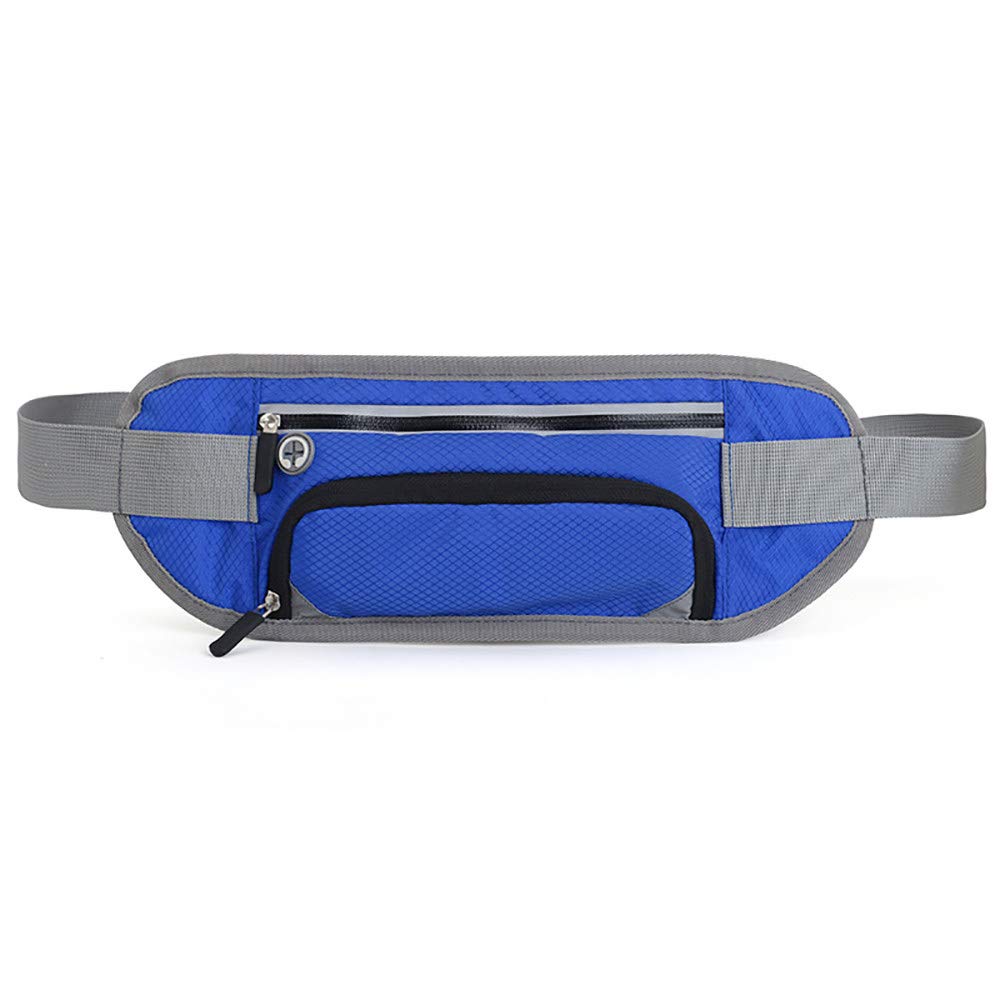 ZLZL Adjustable Running Belt Waist Pack - Lightweight Sports Fanny Pack for Running, Walking, Hiking, Gym & Travel - Secure Phone Pocket & Storage Bag (Blue) | Perfect for Outdoor Activities, Workouts & Daily Commute