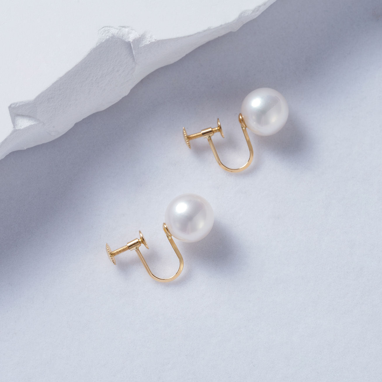 18K Solid Gold Clip-On Freshwater Pearl Stud Earrings for Women - Hypoallergenic Luxury Jewelry Gift - Perfect for Weddings, Parties & Special Occasions