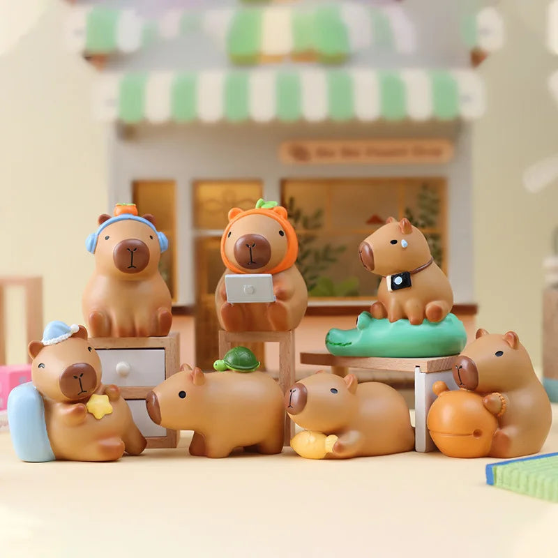 Capybara Emotion Series Blind Box - Cute Animal Collectible Toy for Stress Relief & Office Decor | Perfect Gift for Animal Lovers & Desk Display