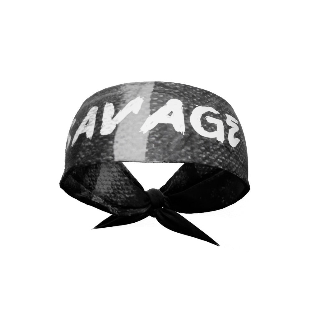 Savage Tie Headband for Women & Men - Stylish Adjustable Hair Accessory for Workouts, Yoga, Sports & Fashion | Soft & Comfortable Head Wrap