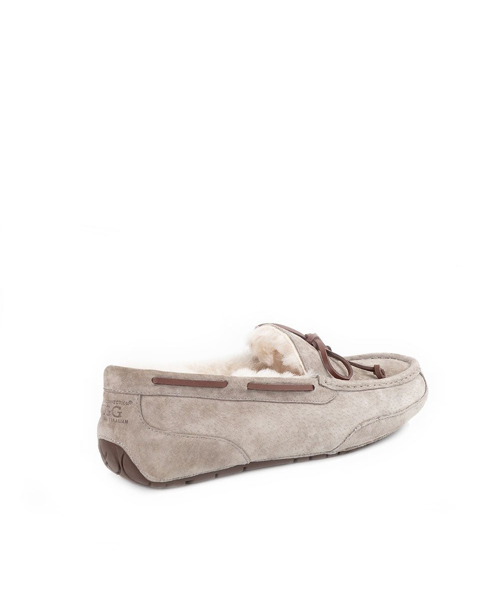 Men's Arlie UGG Moccasin Slippers - Genuine Sheepskin Indoor/Outdoor House Shoes for Winter Comfort & Warmth | Perfect Cozy Gift for Him, Home Lounging & Casual Wear