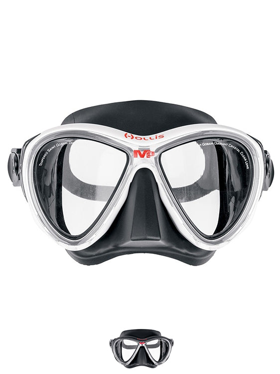Hollis M3 Dive Mask - Premium Scuba Diving Mask for Snorkeling & Freediving - Comfortable & Anti-Fog Design for Clear Underwater Vision - Perfect for Ocean Adventures & Water Sports
