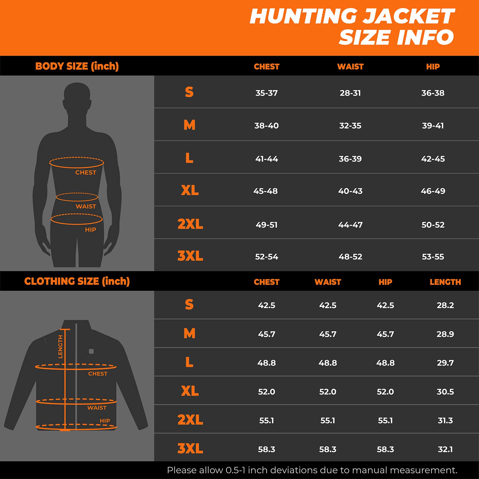 ORORO Men's Waterproof Heated Hunting Jacket with Rechargeable Battery - Camo Winter Jacket with Detachable Hood for Outdoor Hunting, Camping & Cold Weather Activities