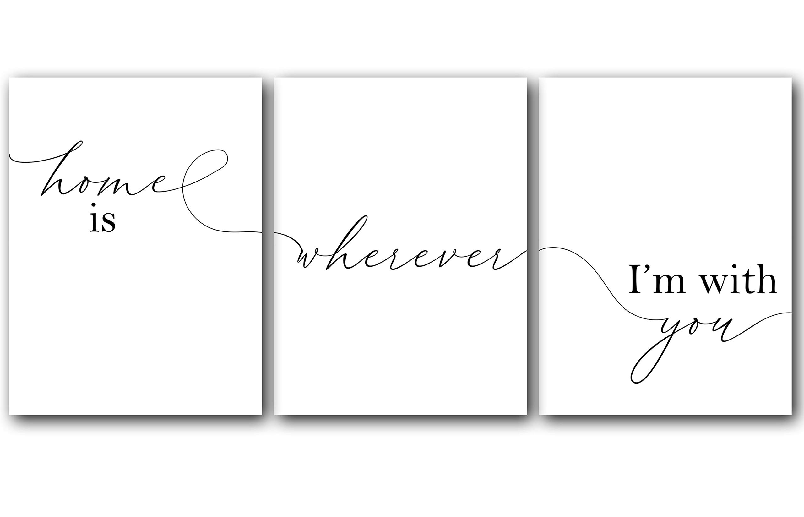 Minimalist Typography Wall Art Print - 11 x 14 Inch Romantic Home Decor Poster | Perfect for Bedroom, Living Room & Housewarming Gifts