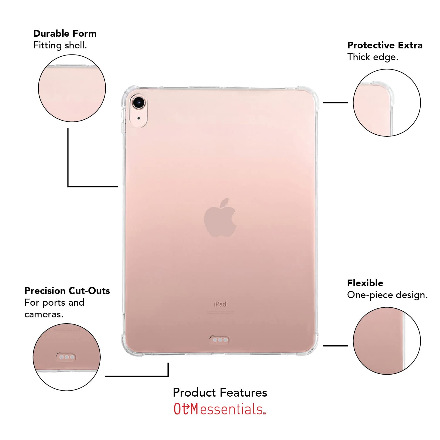 OTM Essentials University of Connecticut Tough Edge Tablet Case - Durable Protective Cover for iPad, Samsung Tablets - Perfect for Students, Classrooms & Travel Accessories