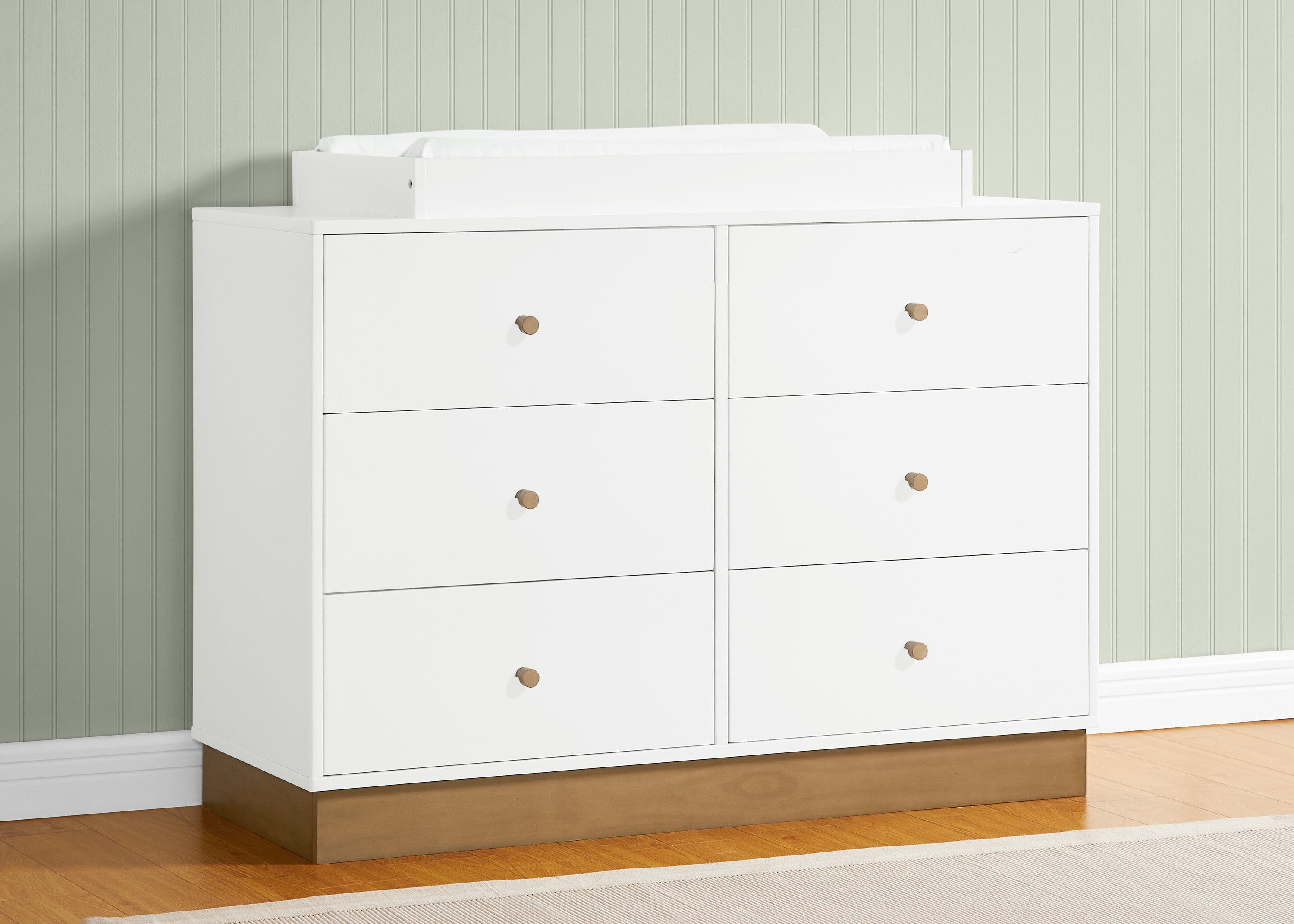James 6 Drawer Dresser with Interlocking Drawers - Sturdy Wooden Bedroom Furniture for Clothes Storage - Perfect for Master Bedroom, Guest Room & Dorm Organization