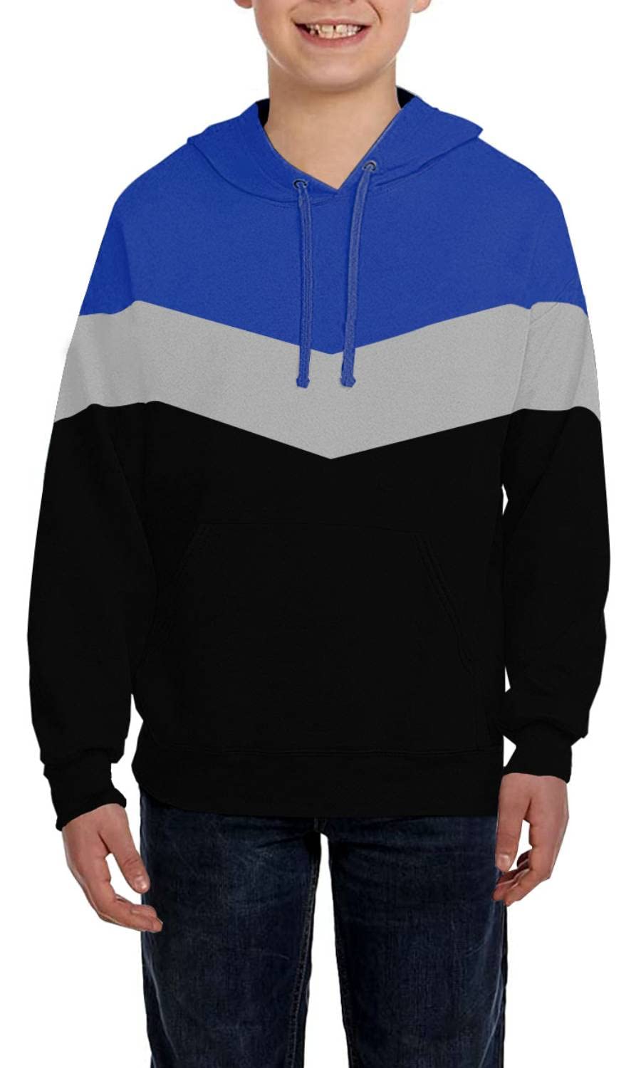 **Ebifin Boys Sweatshirt - Soft Hooded Pullover with Pocket, Comfortable Fleece Hoodies for Kids | Perfect for School, Playdates & Outdoor Activities**