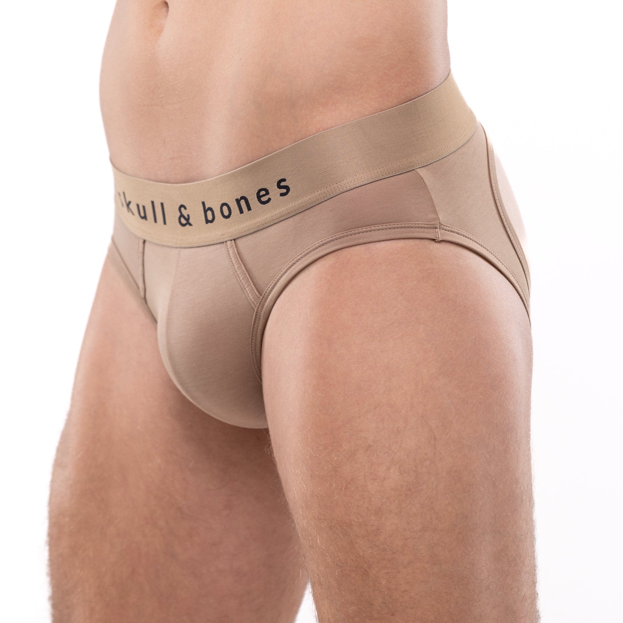 Just The Bones Peek A Boo Brief Tan - Sexy Lingerie for Women, Comfortable Underwear with Playful Cut-Out Design, Perfect for Date Night & Boudoir Photography