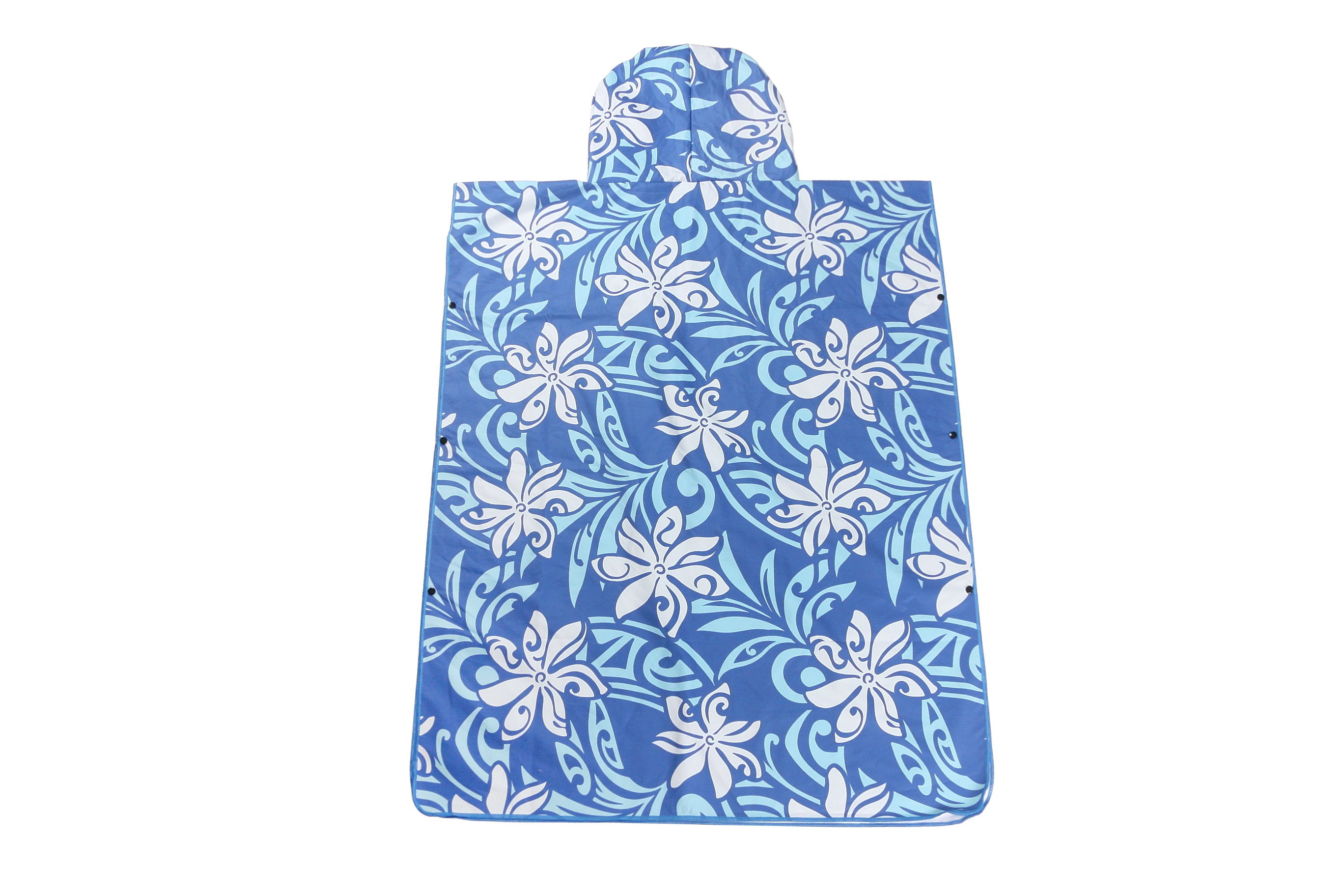 Premium Hooded Beach Towel Poncho for Adults - Soft & Absorbent Tiare Infinity Blue - Perfect for Swimming, Surfing, and Outdoor Activities