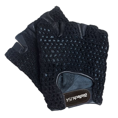 BioTechUSA Phoenix 1 Weightlifting Gloves for Men & Women - Large Size, Black - Perfect for Gym Training, CrossFit & Powerlifting Workouts