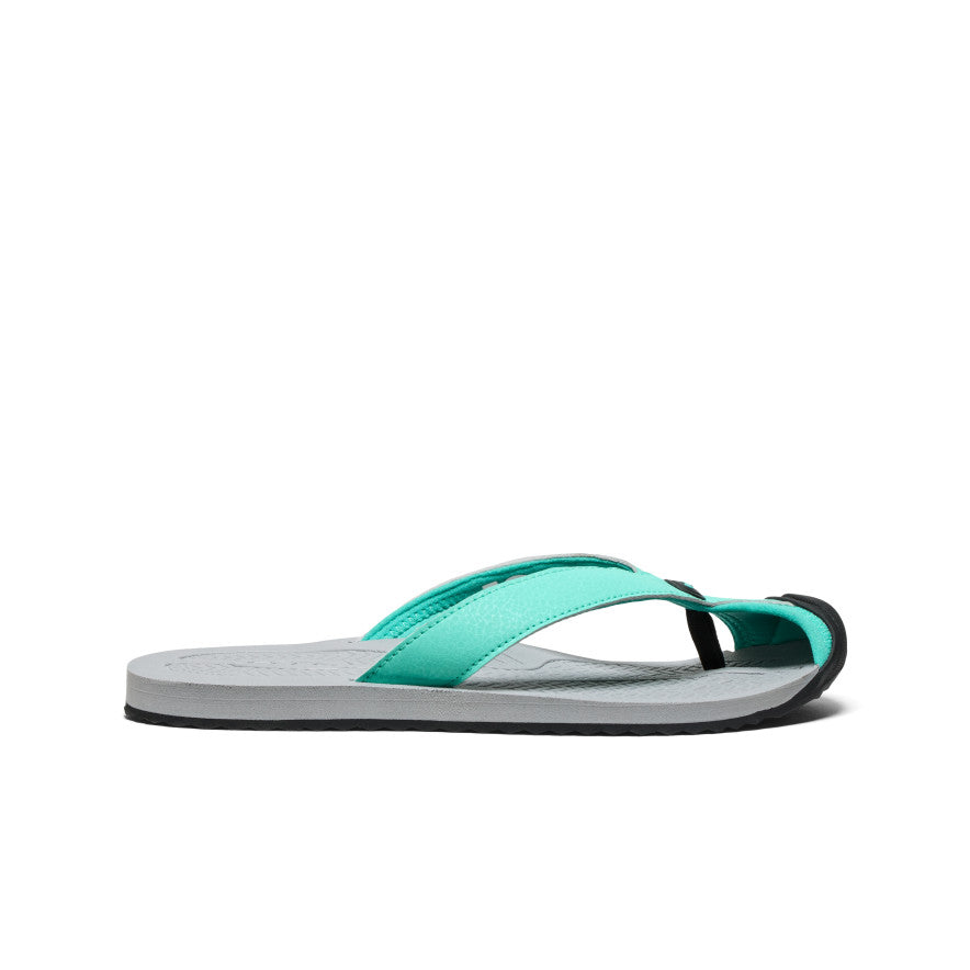 Women's Barbados Flip Flops - Comfortable Pool Blue & Bright Aqua Sandals for Beach, Pool, and Summer Vacations