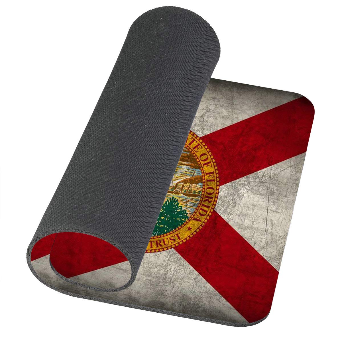 Custom Florida State Flag Non-Slip Rubber Gaming Mouse Pad - Cute Rectangle Computer Mousepad for Laptop & PC - Perfect for Office, Gaming & Home Workspace