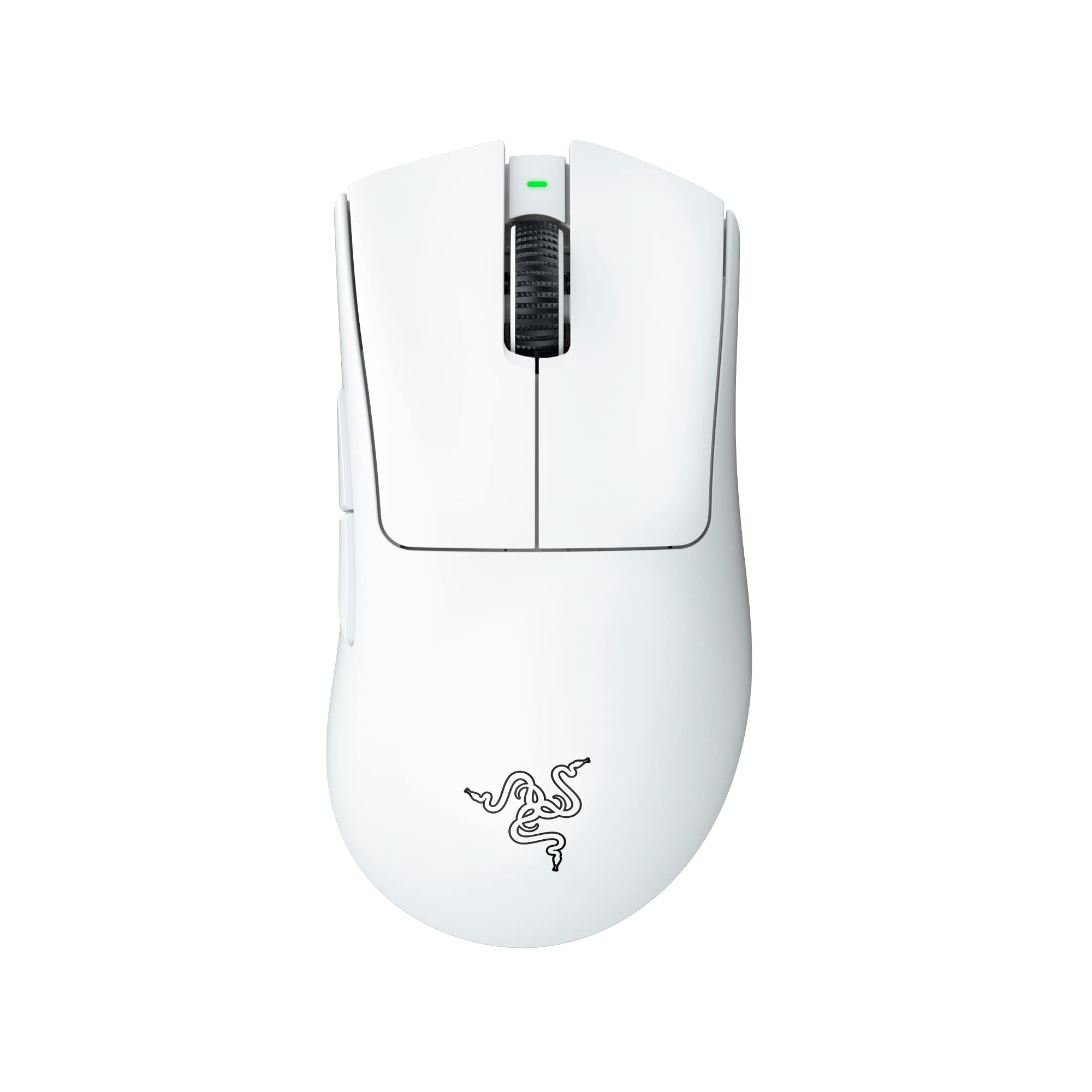 Razer DeathAdder V3 Pro Wireless Gaming Mouse - 64g Ultra Lightweight, Focus Pro 30K Optical Sensor, HyperSpeed Wireless, 90Hr Battery - White (Renewed) - Perfect for FPS, MOBA & Esports Gaming