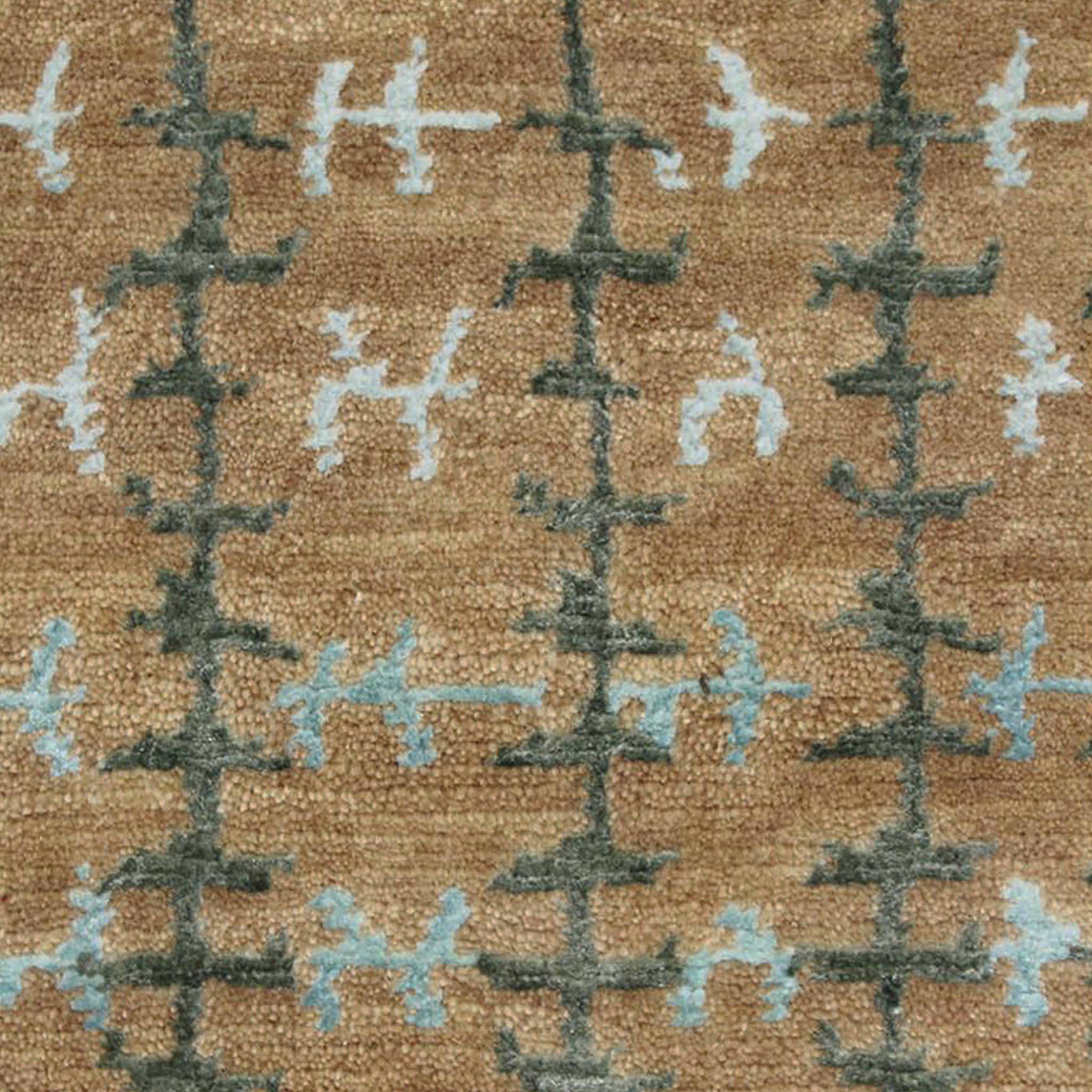 Whipstitch Plaid Rug - Soft & Durable Checkered Floor Mat for Living Room, Bedroom, or Office Decor