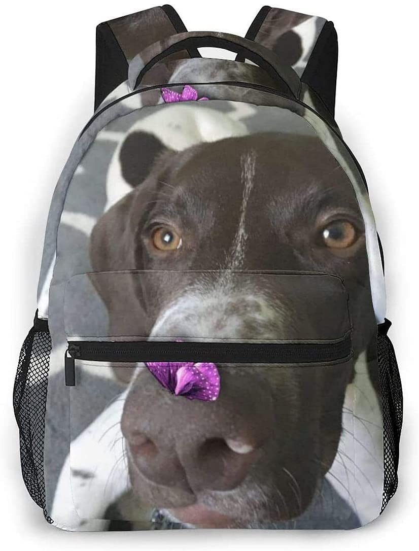 **German Shorthair Pointer Puppy Backpack - Lightweight Laptop Bag for College, Travel & Work - Durable School Backpack for Students & Professionals**    *(Use Case: Perfect for school, office, travel, hiking, and everyday carry!)*