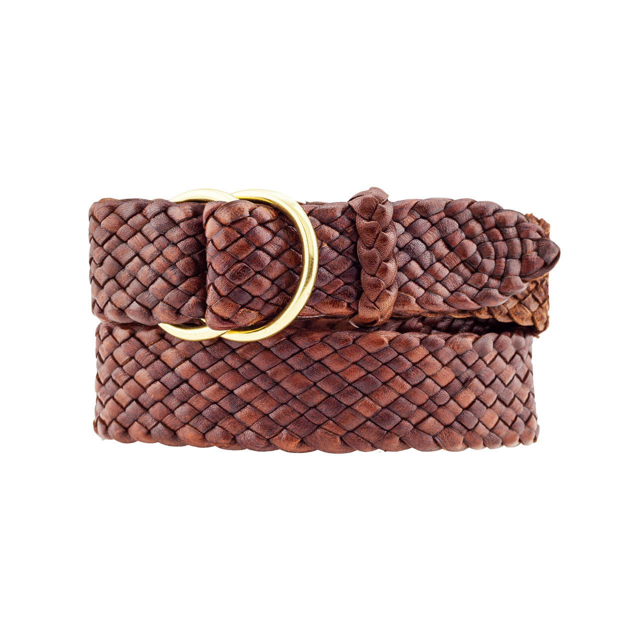 Longreach Kangaroo Plaited Men's Leather Belt 35mm (1 3/8 Inch) Wide - Durable Dress & Casual Belt for Work, Office & Everyday Wear