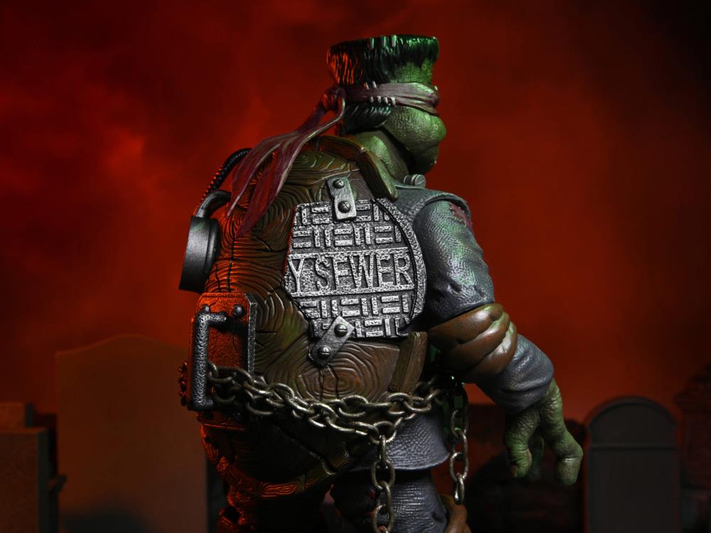Universal Monsters x TMNT Ultimate Raphael as Frankenstein's Monster Collectible Action Figure - Perfect for Display, TMNT Fans & Horror Collectors