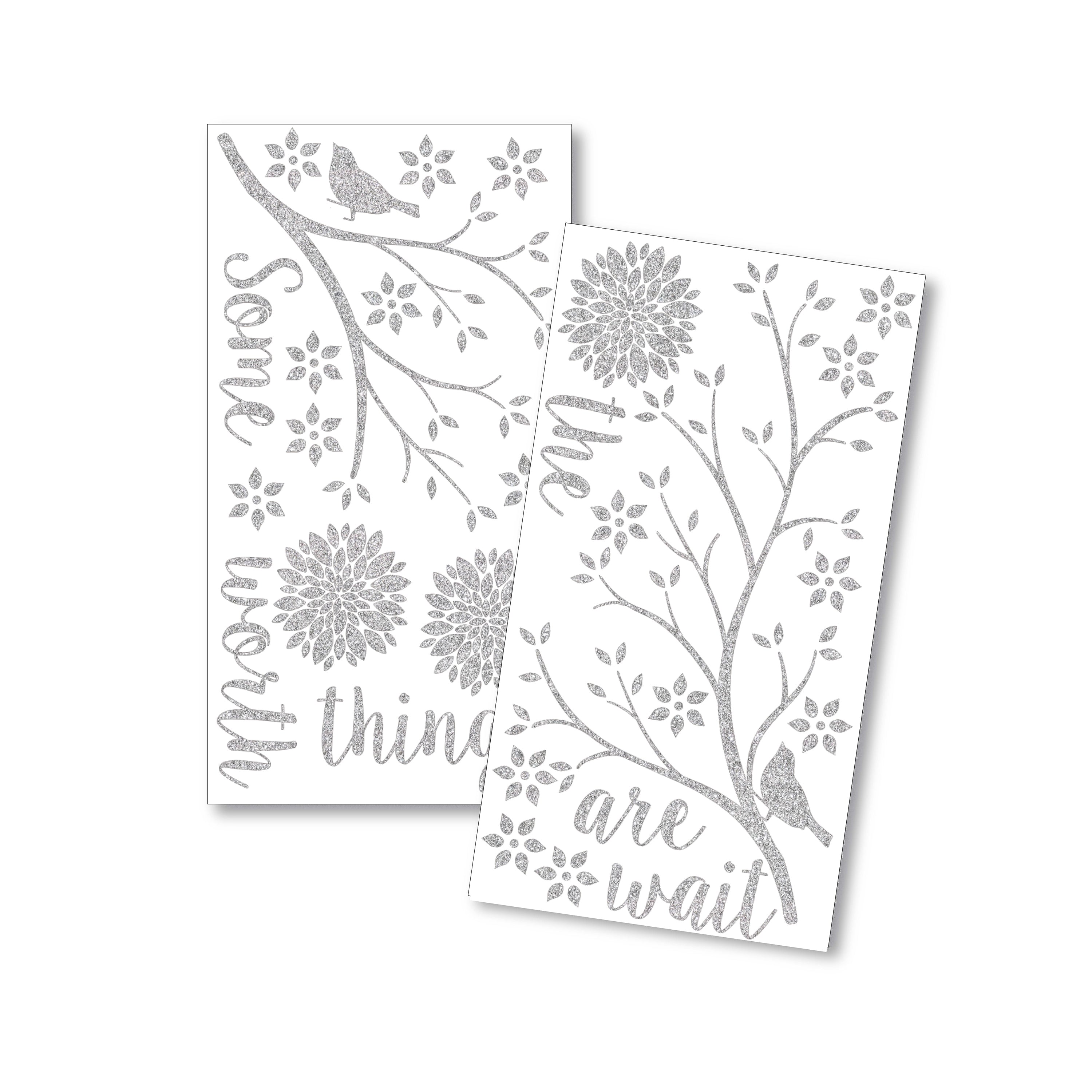 Elise Nursery Wall Decals - Beautiful Floral Vinyl Stickers for Baby Room Decor, Kids Bedroom, Playroom & Nursery Wall Art - Easy to Apply & Remove