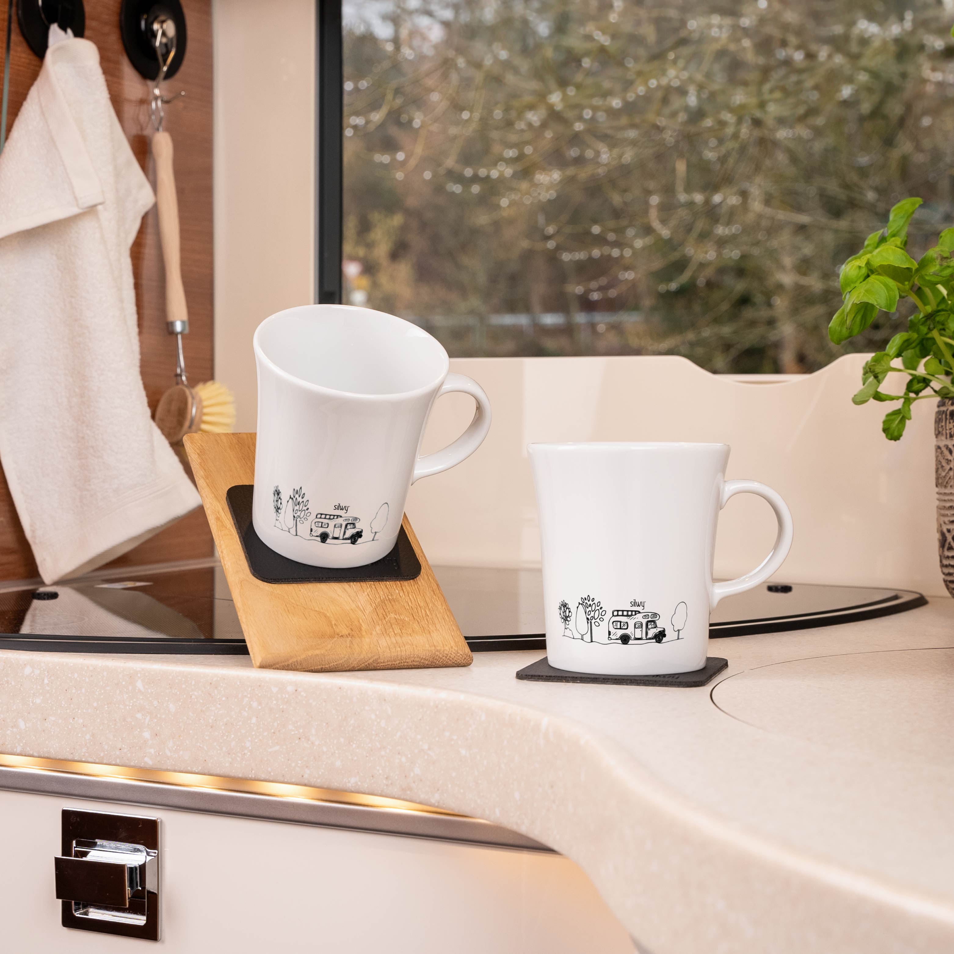 Magnetic Porcelain Mugs for Camping - Durable & Lightweight Coffee Cups for Outdoor Adventures, Hiking & Travel