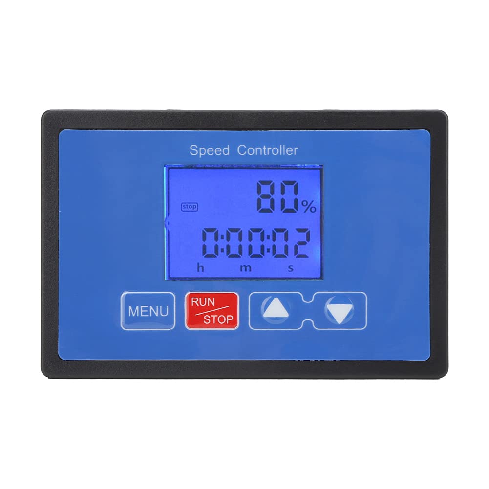 30A PWM DC Brush Motor Speed Controller 6.5V-55V with Digital LCD Display - Adjustable Cycle Run/Stop Timer for Motor Driver Module - Perfect for DIY Robotics, CNC Machines, and Industrial Equipment Control