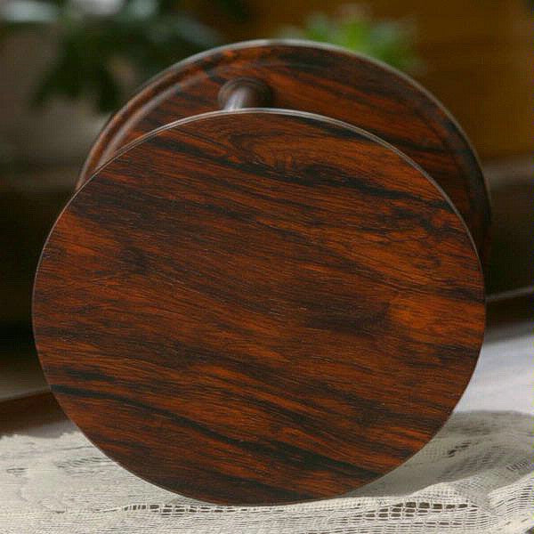 Premium Cocobolo Wood Hourglass - Handcrafted Sand Timer with Smooth Spindles for Home Decor, Office Desk, and Meditation Timer