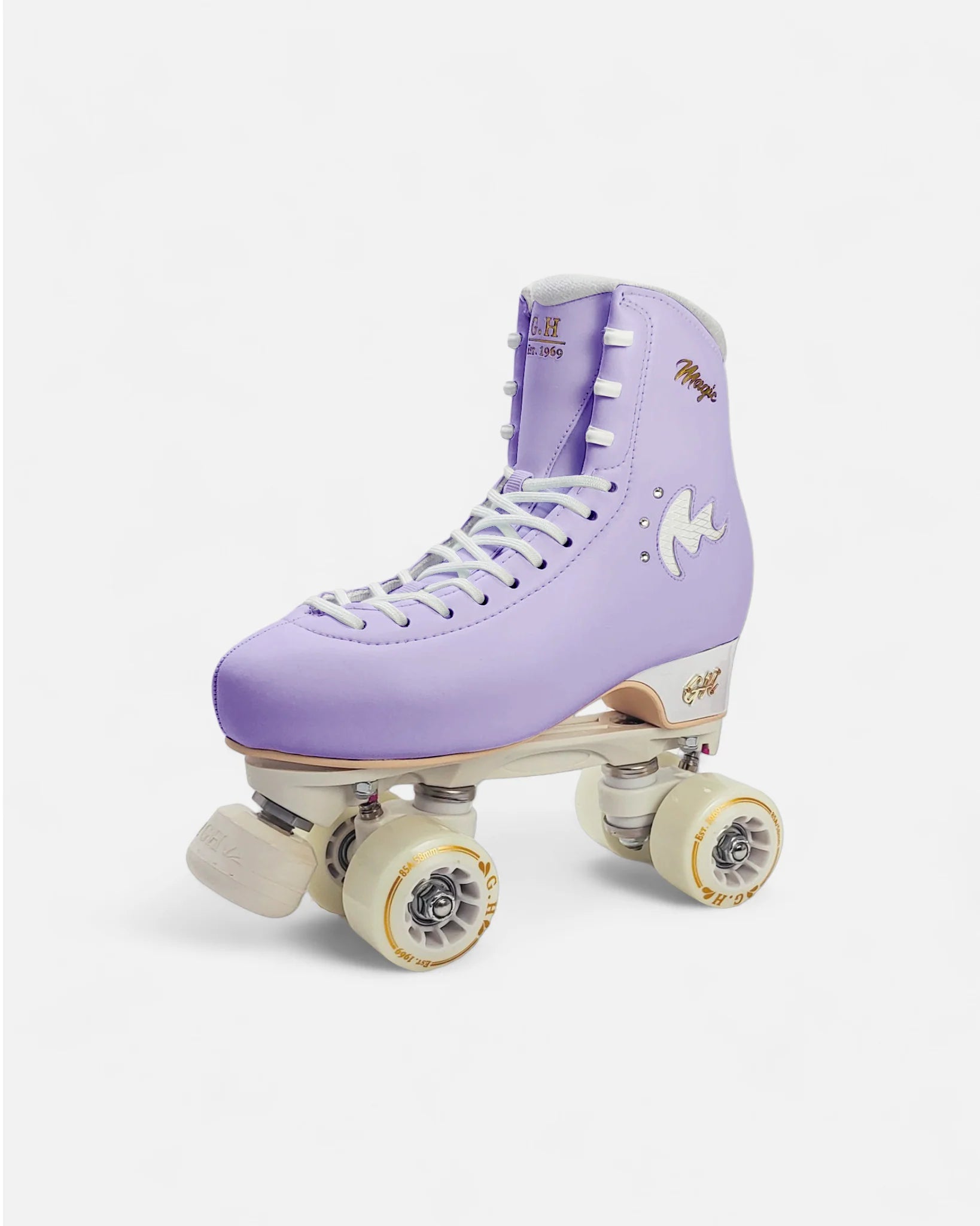 GH Magic Quad Roller Skates for Women & Men - Adjustable Outdoor/Indoor Rollerblades with Light Up Wheels - Perfect for Fitness, Rink Skating & Street Roller Derby