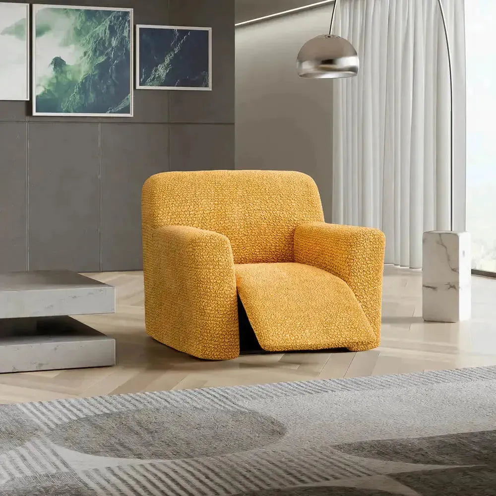 Microfiber Reclining Armchair Slipcover - Stretchable Furniture Protector for Living Room, Bedroom & Home Theater - Easy Wash Sofa Cover for Comfort & Style