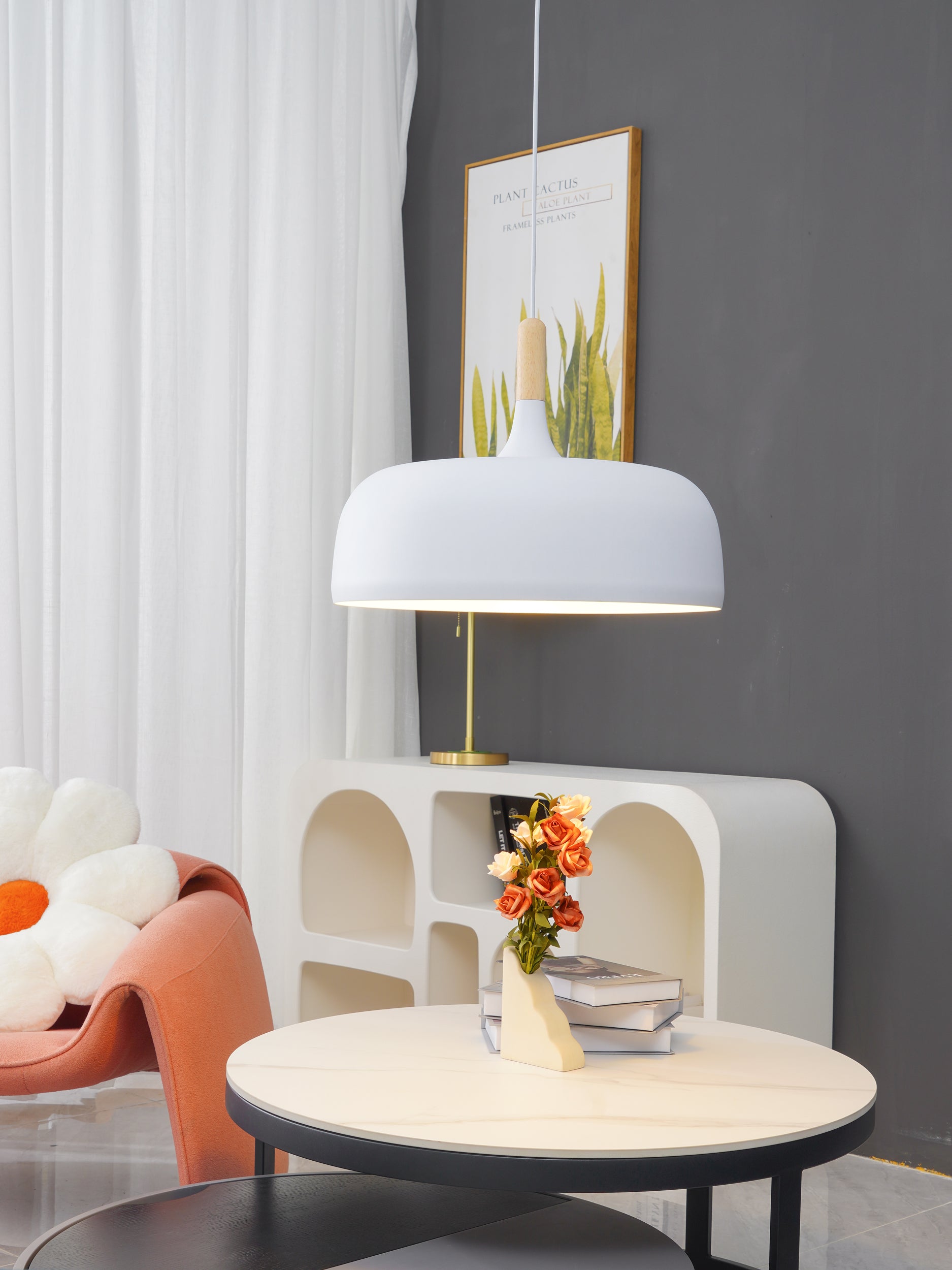 Stylish Acorn Pendant Light Fixture - Modern Hanging Ceiling Lamp for Kitchen Island, Dining Room & Bedroom Decor