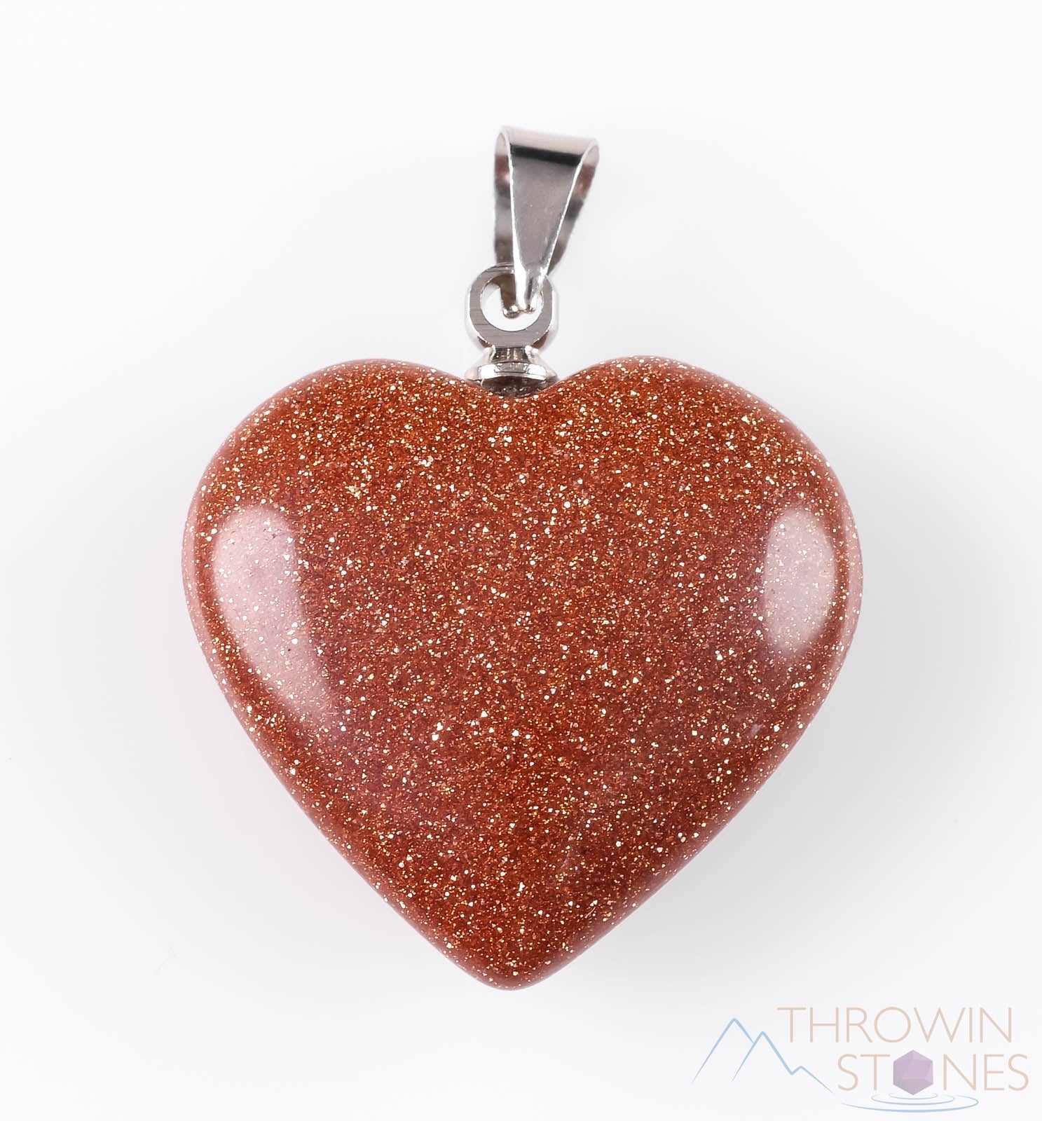 GOLDSTONE Crystal Heart Pendant Necklace - Handmade Healing Jewelry with Natural Stones for Women | Spiritual Gift, Energy Balancing, Chakra Healing | Perfect for Meditation, Yoga & Everyday Wear