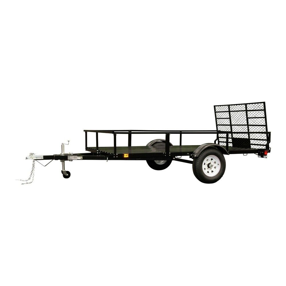 DK2 MMT6X10 6 ft. x 10 ft. Single Axle Utility Trailer Kit - 1950 lb Capacity Heavy Duty Drive-Up Gate for ATV, Motorcycles & Equipment Hauling - Perfect for Farm, Construction & Outdoor Adventures