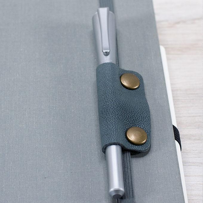 Premium Leather Pen Holder Attachment for Notebooks & Planners - Perfect for Office, School & Home Organization