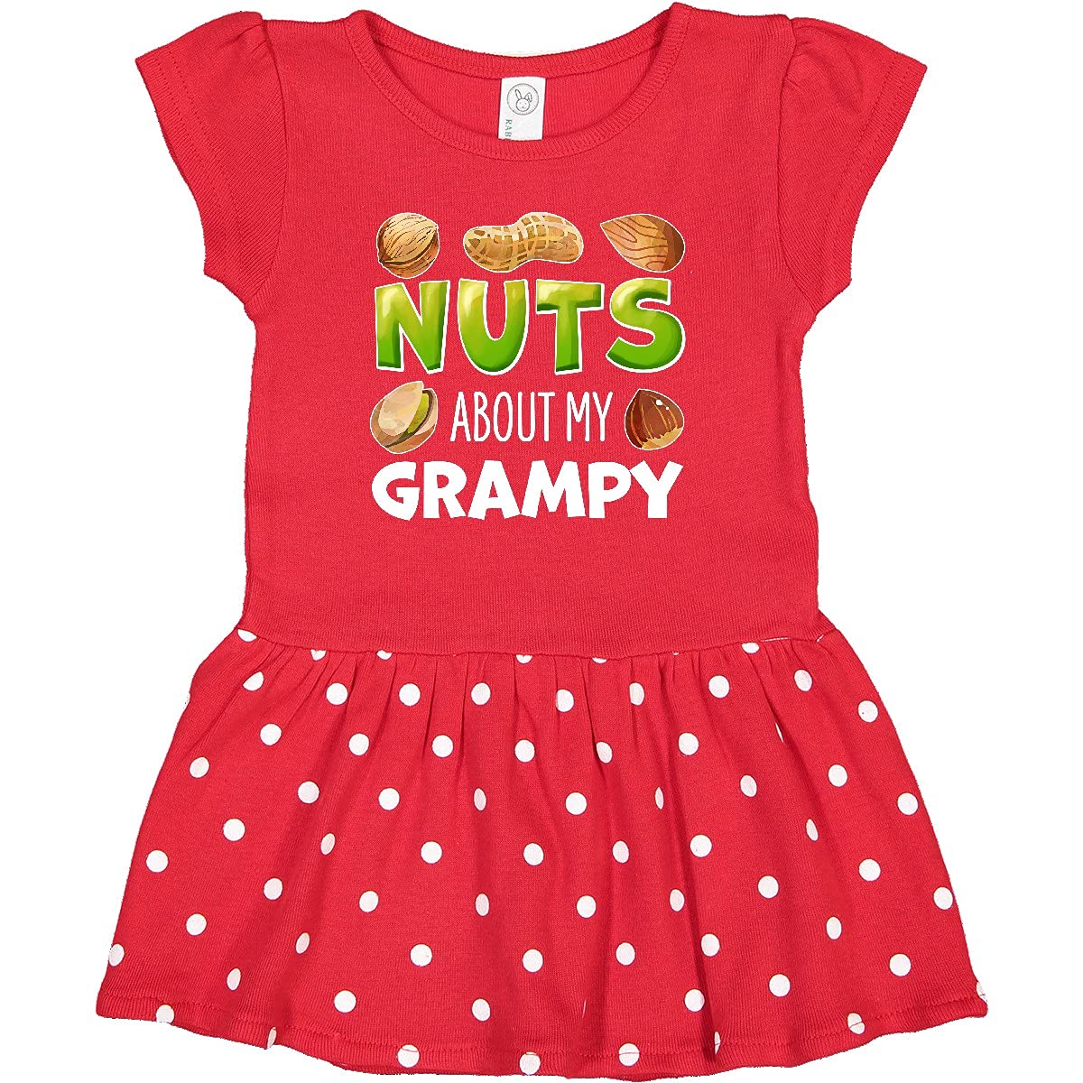 Buy Inktastic Nuts About My Grampy Peanut Almond Pistachio Print Infant Dress - Cute Baby Outfit for Family Photos & Grandparents Day