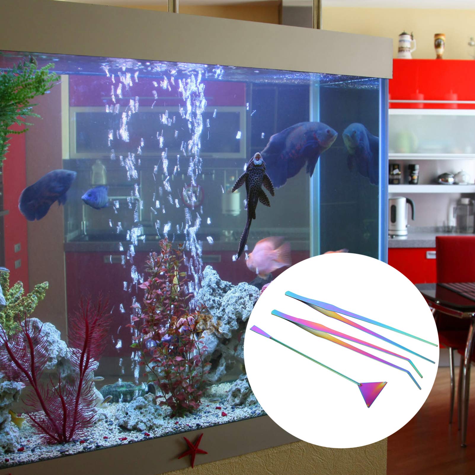 Balacoo 3pcs Aquarium Tools Kit for Aquatic Plants & Aquascaping - Perfect for Water Plants Care