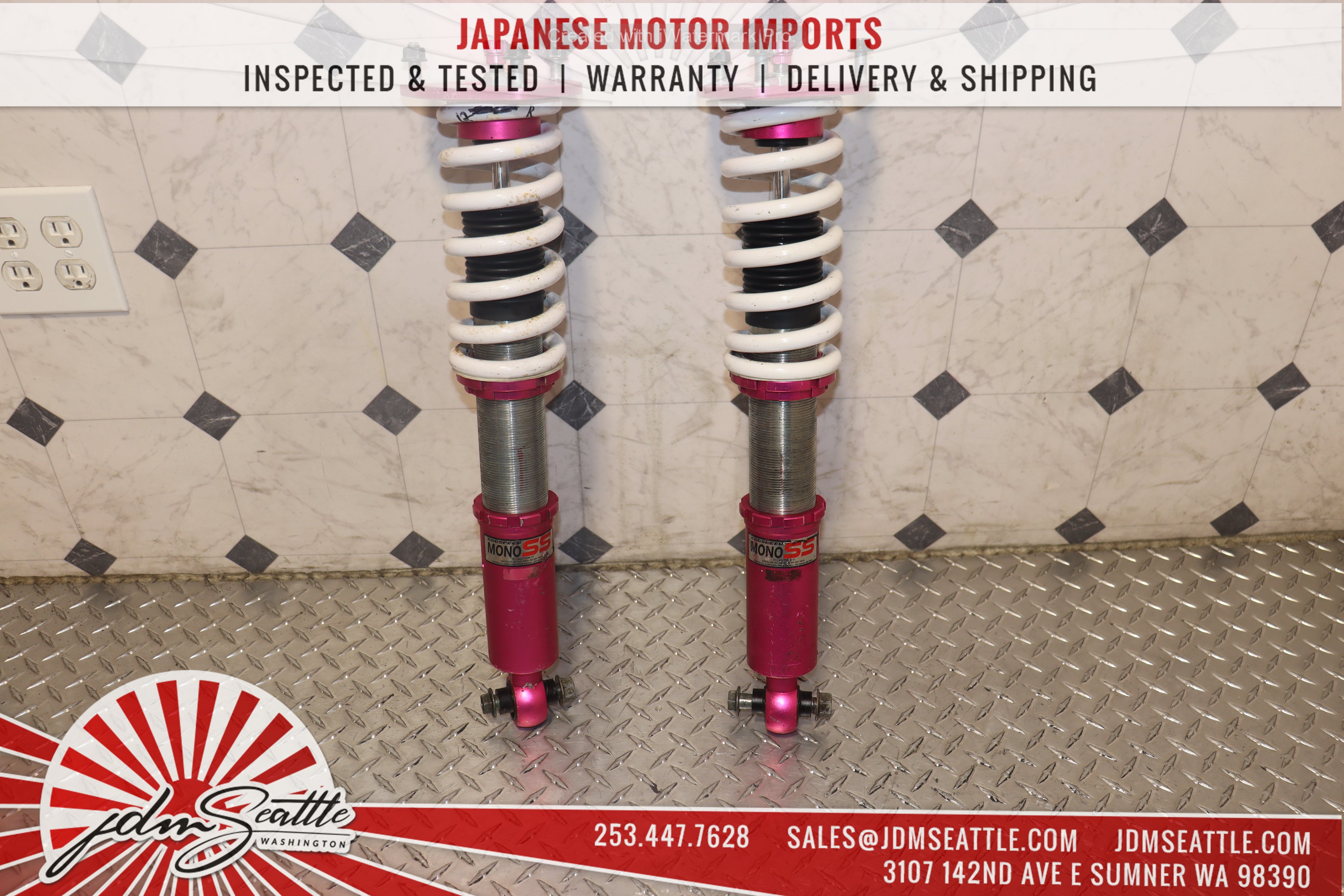 JDM 2001-2005 Lexus IS300 SXE10 Godspeed Mono SS Coilovers Front Pair - Performance Suspension Upgrade for Street Racing & Track Days