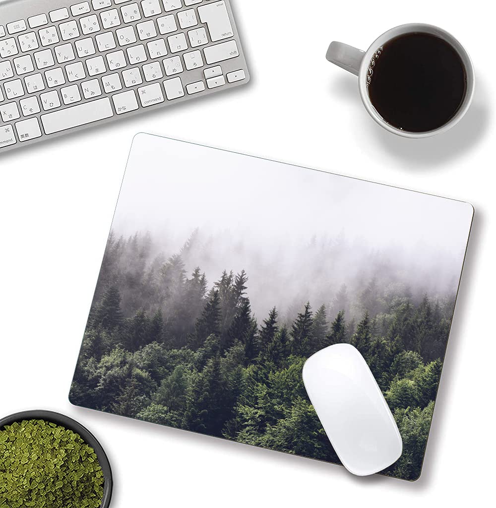 Custom Landscape Mouse Pad - Non-Slip Rubber Base, Waterproof Square Mousepad for Office & Laptop (9.5