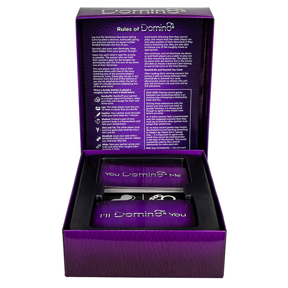 Domin8 BDSM Roleplay Dominoes - Adult Board Game for Couples | Kinky Sex Game for Bedroom Fun & BDSM Lovers | Perfect for Date Nights & Spicing Up Relationships