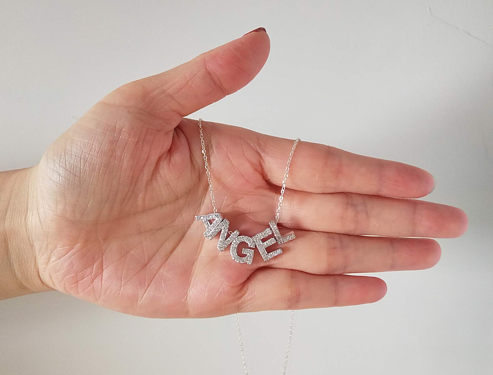 Custom Name Necklace Personalized for Women - Engraved Any Name Jewelry - Perfect Gift for Mom, Wife, Girlfriend - Birthday, Anniversary, Valentine's Day Present