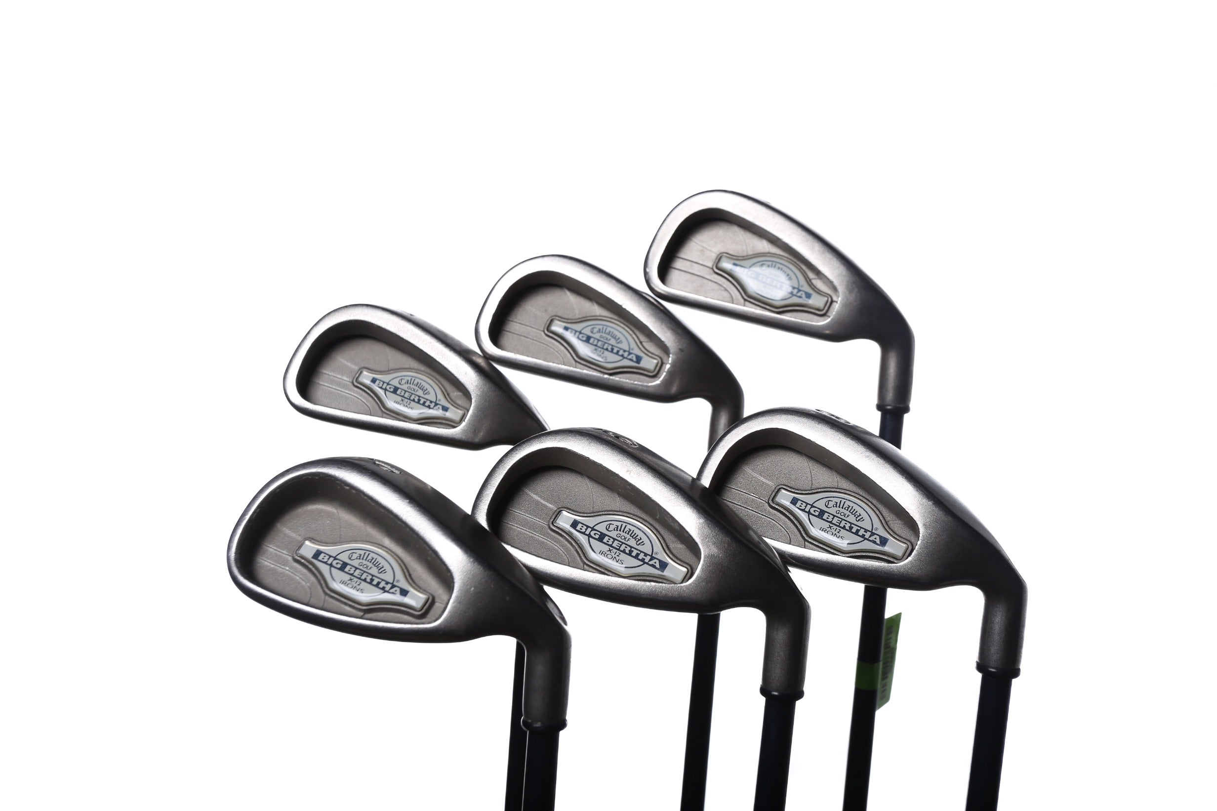 Used Callaway Big Bertha X 12 Iron Set - Right Handed 3, 5, 7, PW Stiff Flex Golf Clubs for Men | Perfect for Driving Range Practice & Course Play