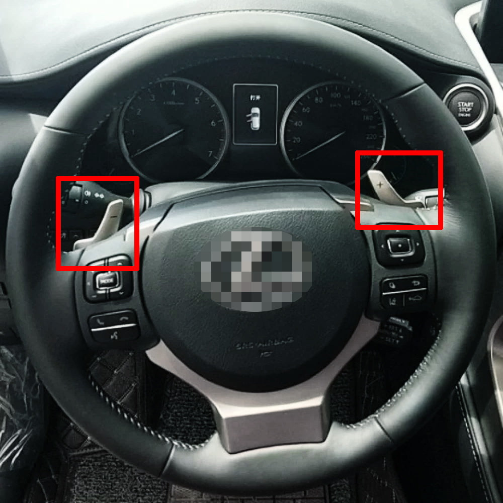Forged Carbon Fiber Steering Wheel Paddle Shifters for Lexus IS RC NX CT - Performance Upgrade for Sporty Driving & Racing Enthusiasts
