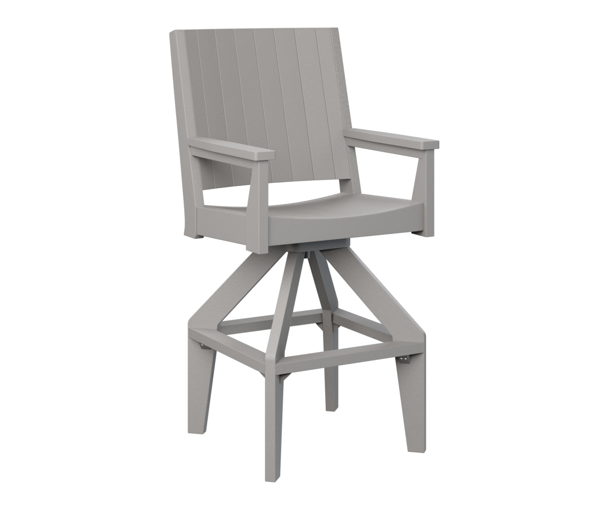 Berlin Gardens Mayhew Chat Swivel XT Chair - Outdoor Patio Conversation Chair with 360° Swivel Base, Weather-Resistant for Deck, Garden & Poolside Relaxation