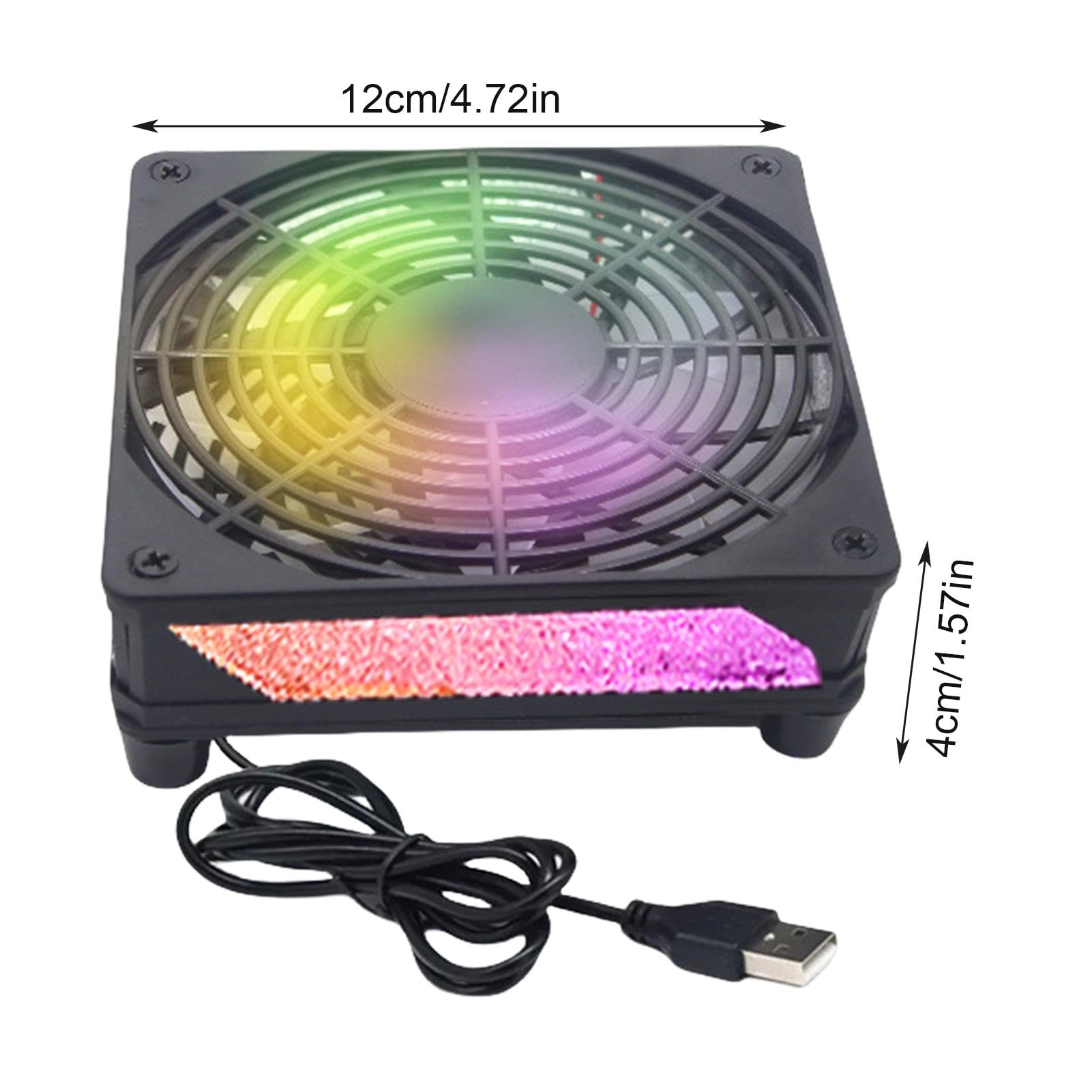 Portable Laptop Cooling Pad with High-Speed Fan, Stable & Sturdy Design for Laptops, Tablets, TVs, Routers - Ideal for Home, Office, and Gaming Use