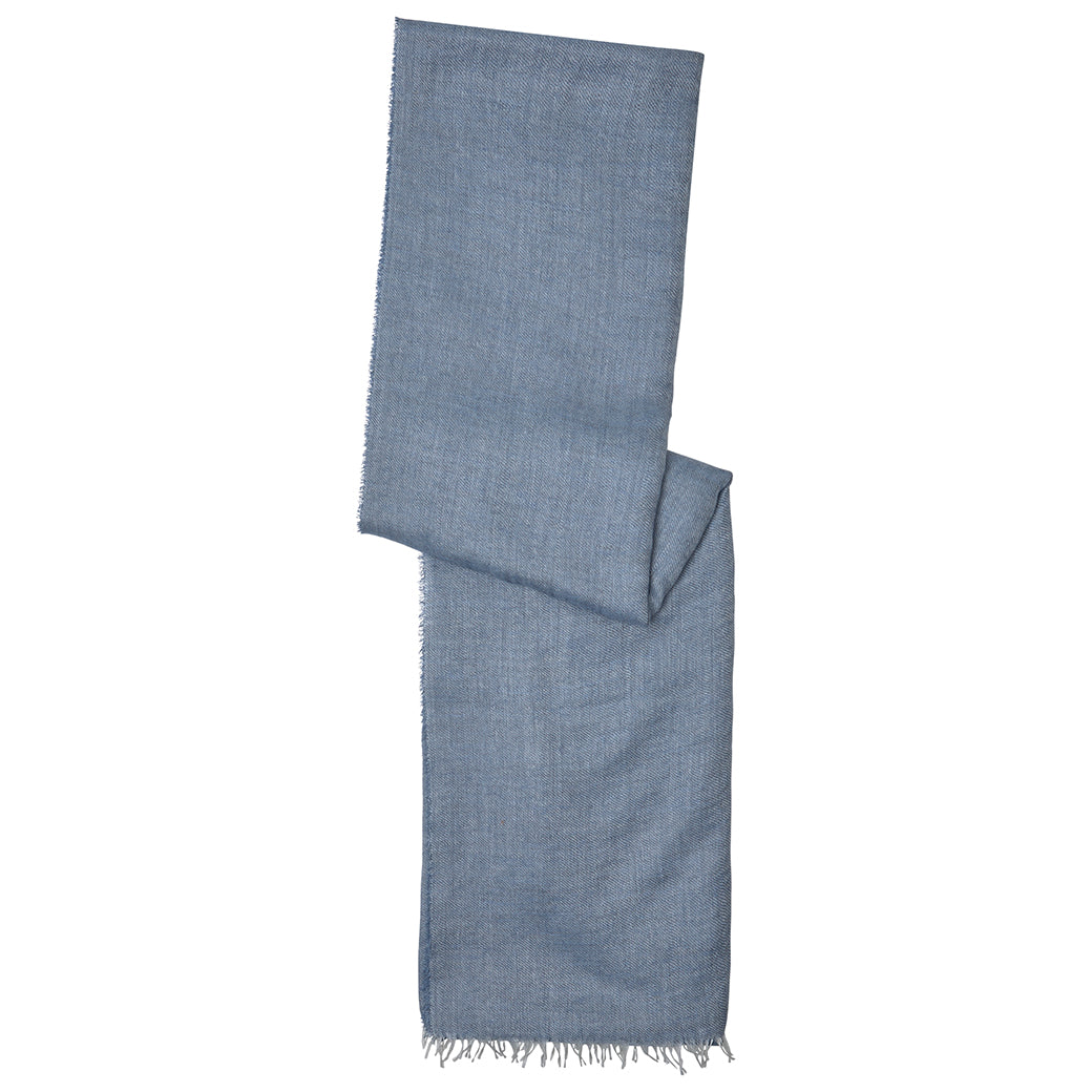 Premium Lightweight Blue Cashmere Silk Scarf for Women - Soft & Luxurious Winter Fashion Accessory - Perfect for Office, Travel & Special Occasions