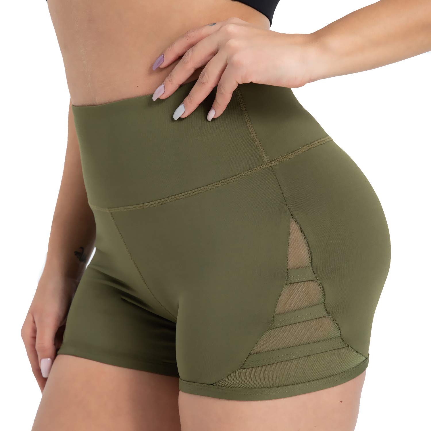 High Waist Compression Running Shorts for Women - Breathable Moisture-Wicking Workout Shorts with Mesh Panels | Yoga, Gym, CrossFit, Marathon & Hiking Activewear | Perfect for Running, Outdoor Adventures, Fitness Classes & Casual Wear | Great for Morning Jogs, Gym Workouts, Yoga Sessions & Travel | Ideal for High-Intensity Training, Sports Activities & Everyday Comfort | Best for Active Lifestyles, Sports Training & Post-Workout Recovery