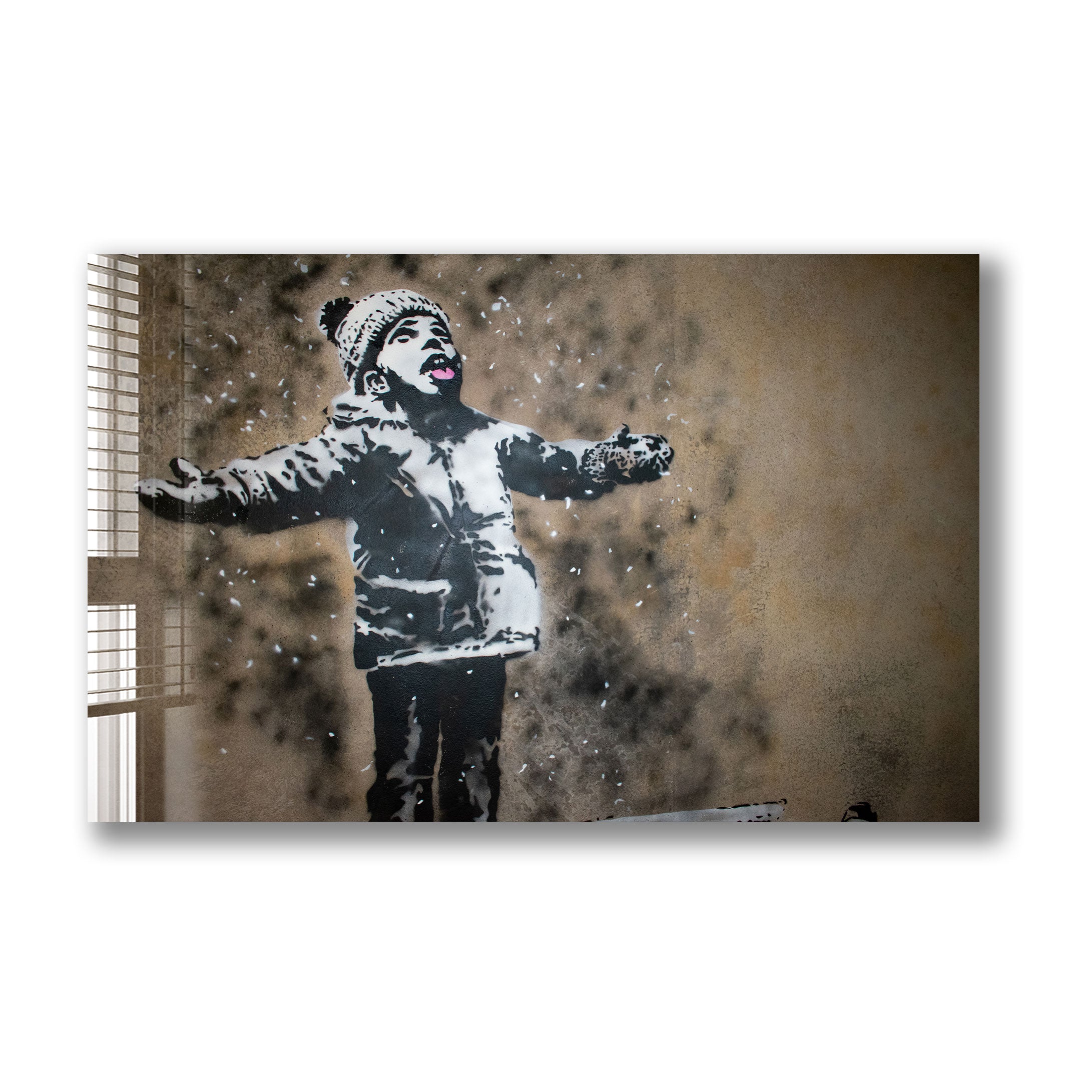 Banksy Season's Greetings Art Print - Street Art Wall Decor for Home & Office - Perfect for Christmas Gifts & Urban Art Lovers