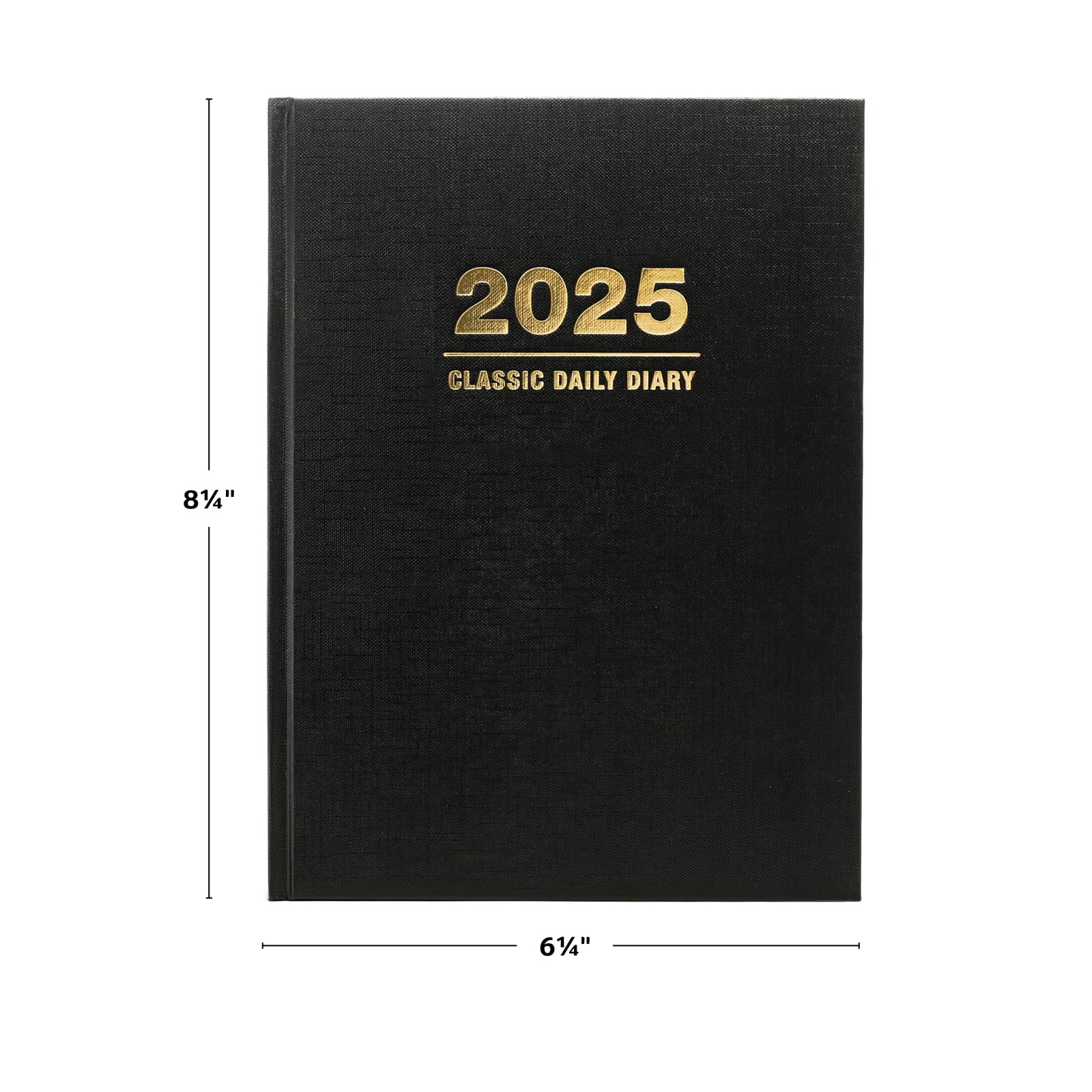 2025 Professional Hardcover Daily Planner & Journal - 6.25