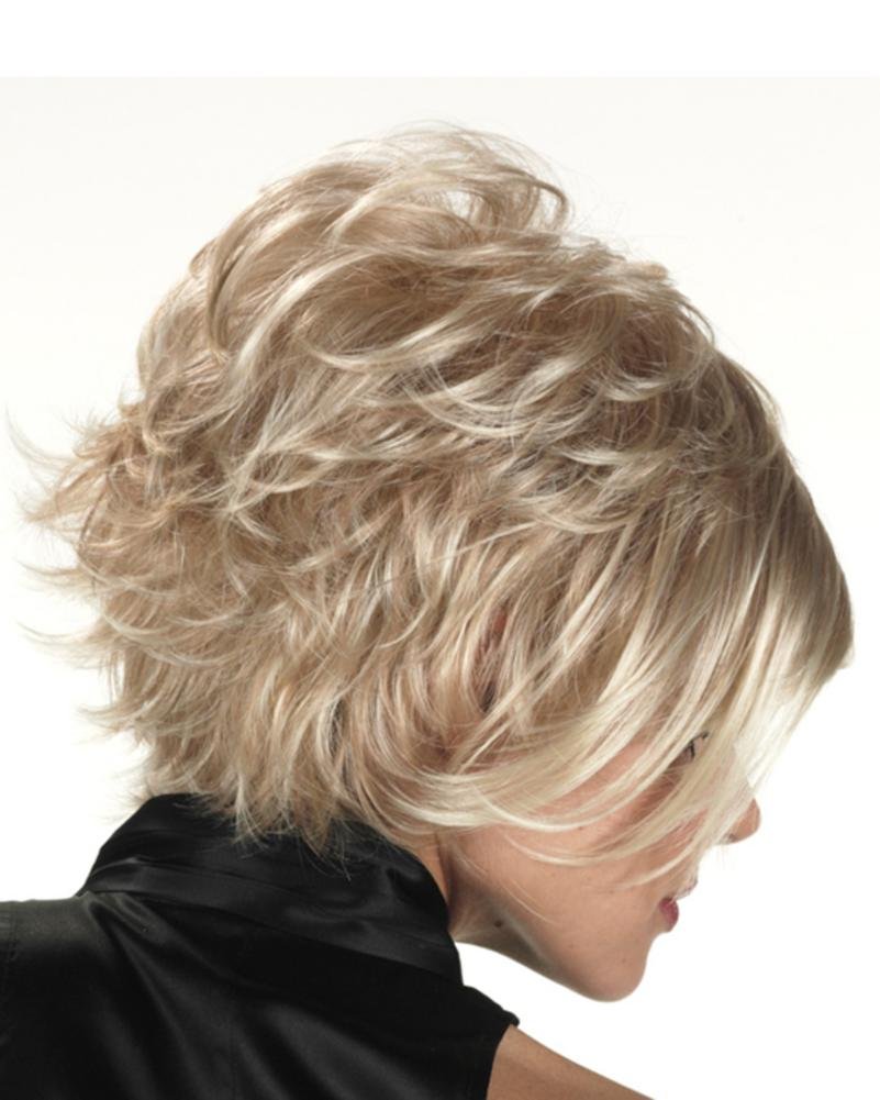Women's Synthetic Wig 'Cali' - Caramel Kiss with Chunky Gold & Red Highlights | Heat Resistant 8 Inch Fashion Wig for Cosplay, Parties & Daily Wear