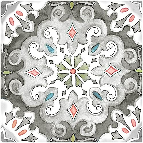 Jewel Medallion Gray I